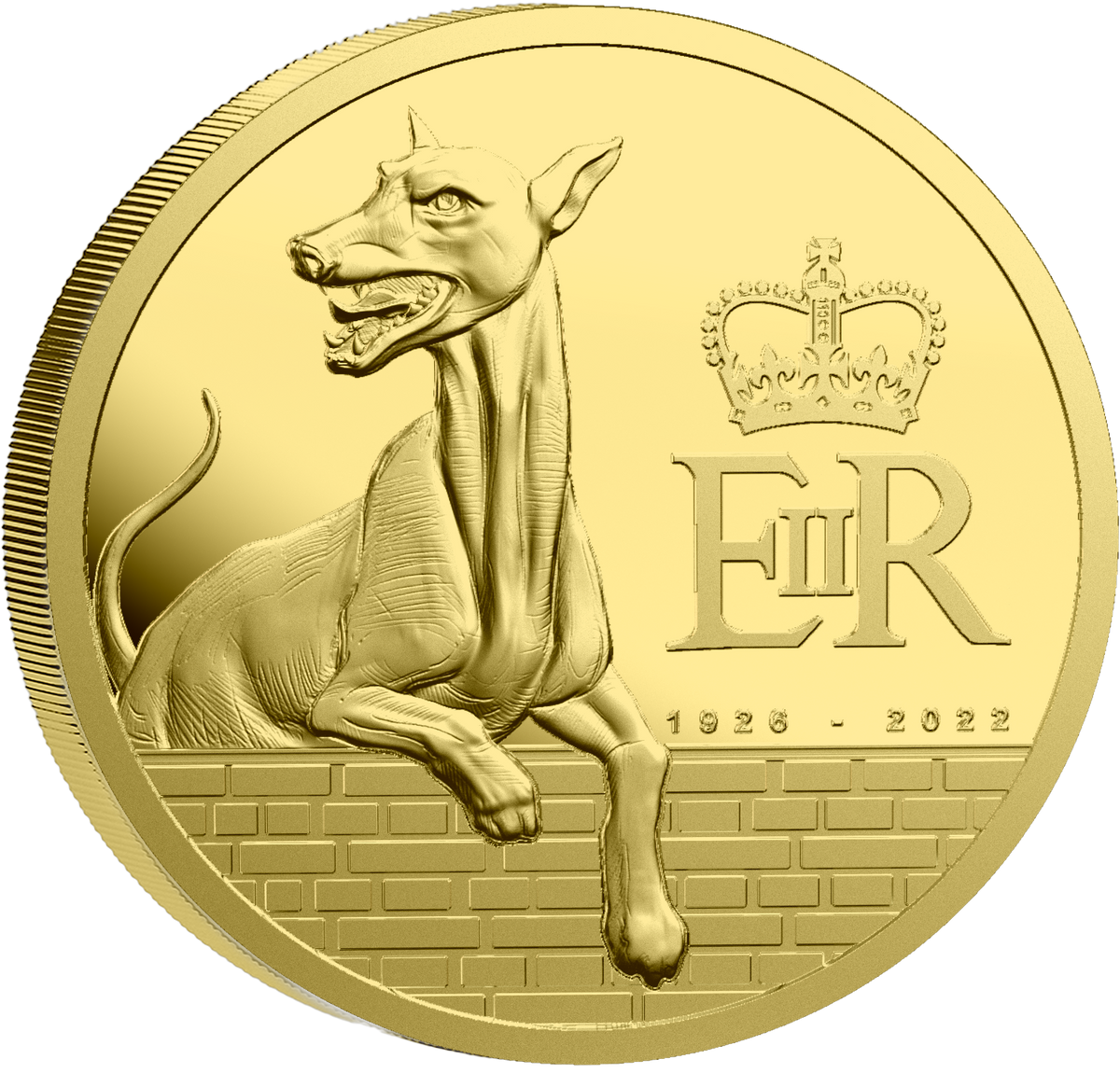 2027 Pitcairn Islands Queen's Beast Greyhound 0.5g Gold Coin