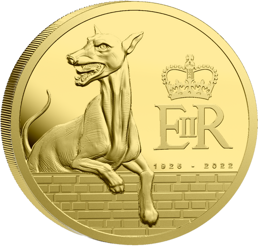 2027 Pitcairn Islands Queen's Beast Greyhound 0.5g Gold Coin