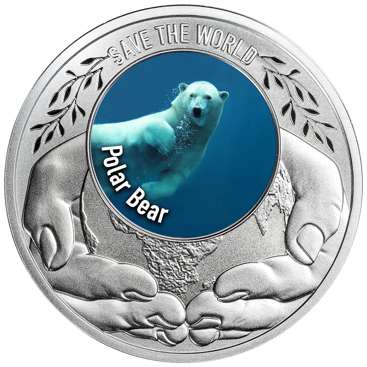2026 Cameroon Save the World - Polar Bear 17.5g Silver Coin