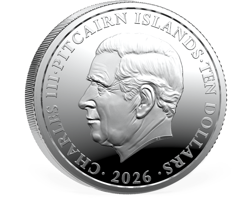2026 Pitcairn Islands Ocean Wonders Hammerhead Shark Proof 5 oz Silver Coin