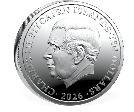 2026 Pitcairn Islands Ocean Wonders Hammerhead Shark Proof 5 oz Silver Coin