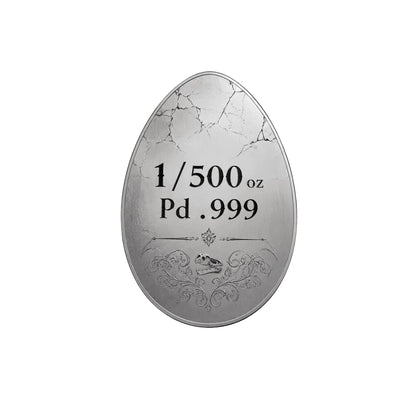 Pterosaur 1/500 oz Palladium Medal in Card (0622)