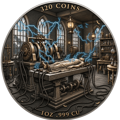 Titans of Terror - Frankie Colorized 1 oz Copper Round