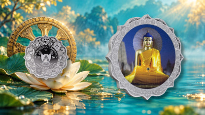 2026 Cameroon Bodhi Gaya Buddha 1 oz Silver Coin (99 Mintage)