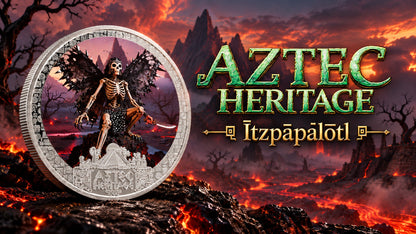 2026 Liberia Aztec Heritage Itzapapolotl 1/2 oz Silver Coin