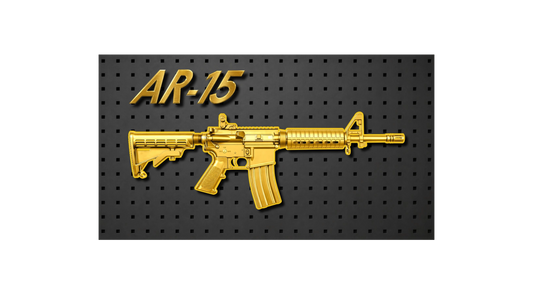 AR-15 Shaped 1/1000 oz Gold Medal in Card