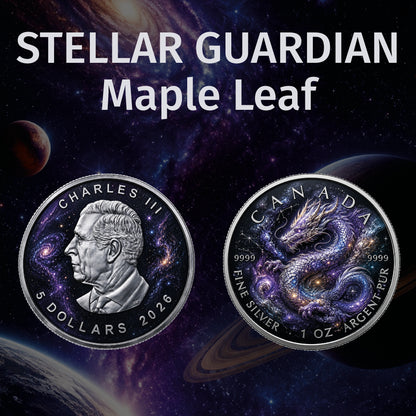 2026 Canada Maple Leaf Stellar Guardian Edition 1 oz Silver Coin (08/05)