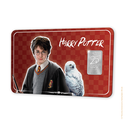 2026 Royal Dutch Mint Harry Potter 1g Silver Bar in Card (08/11)