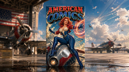 American Comics 1g Silver Medal in Card