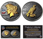 1776-2026 Peace Dollar Tribute UHR Black Ruthenium & 24k Gold CN Round (07/15)