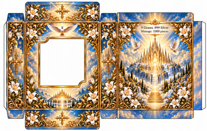 Jesus - Heaven's Dove Colorized 5g Silver Foil