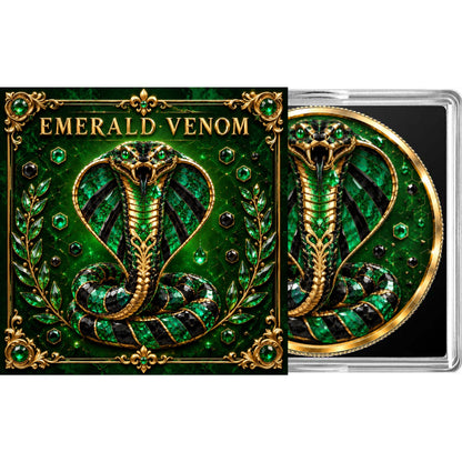 2026 Canada Maple Leaf Emerald Venom Edition 1 oz Silver Coin