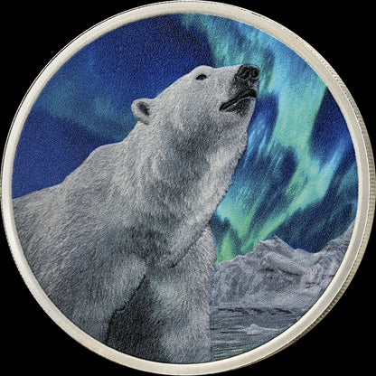 2027 Cameroon Polar Glow Silver-Plated 28g Copper Coin