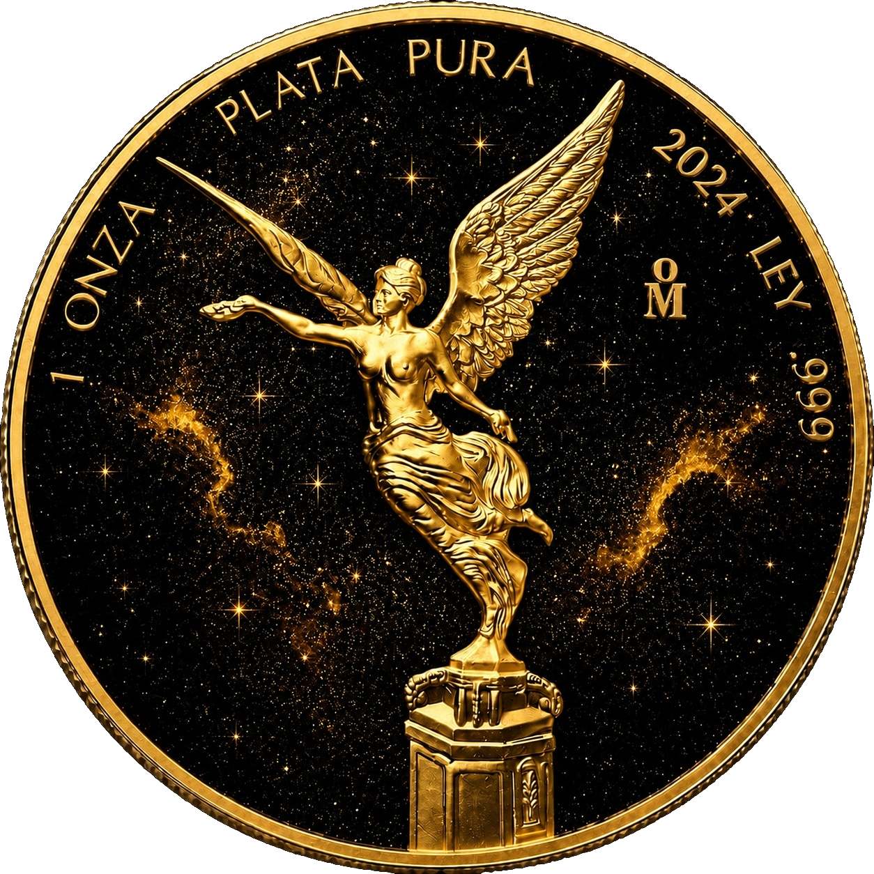 2024 Mexico Libertad Golden Nebula Edition 1 oz Silver Coin