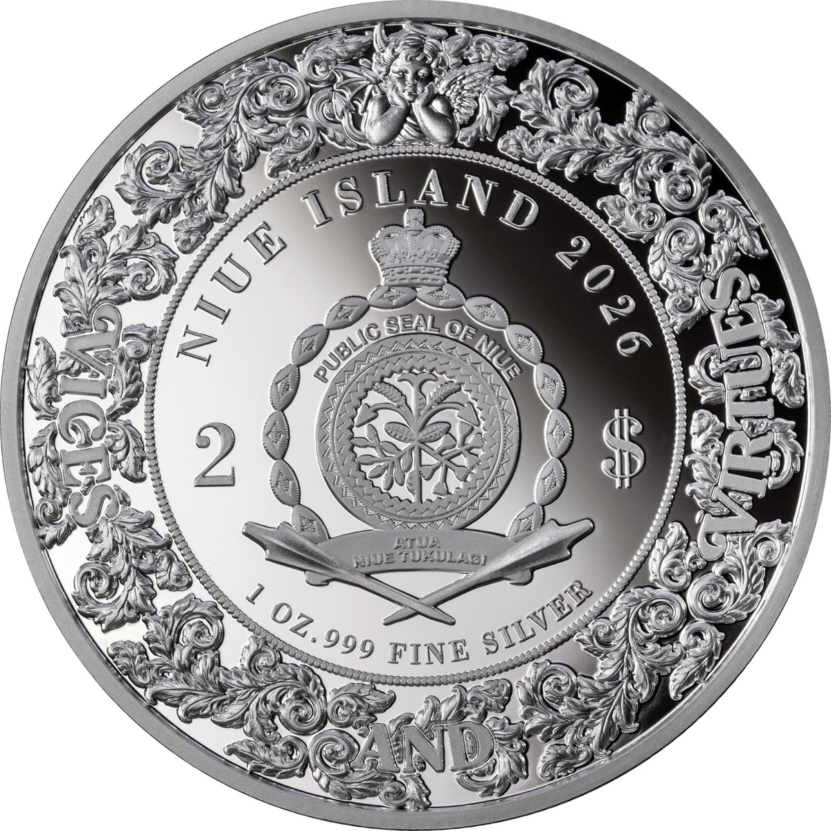 2026 Niue Seven Sins & Virtues - Lust 1 oz Silver Coin