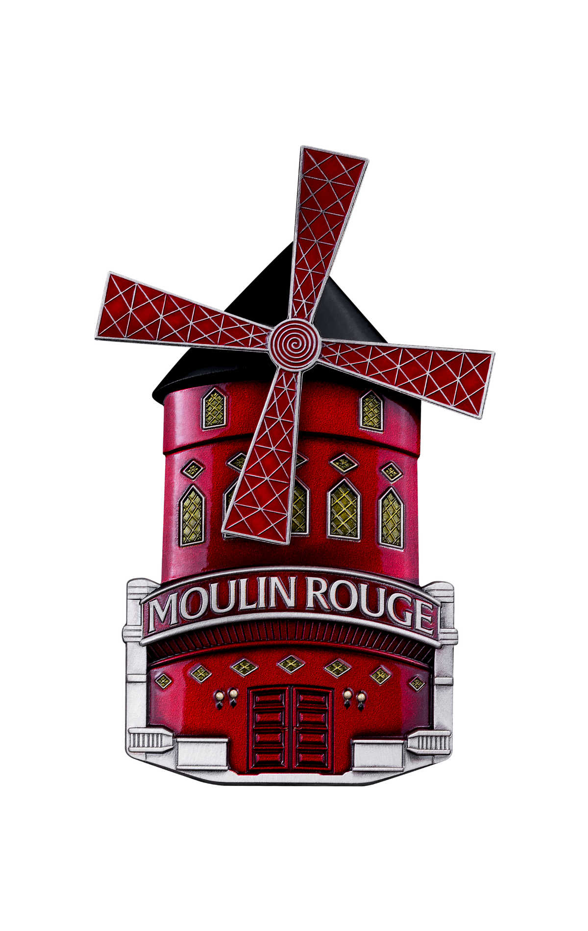 2027 Burundi Moulin Rouge Shaped 3 oz Silver Coin