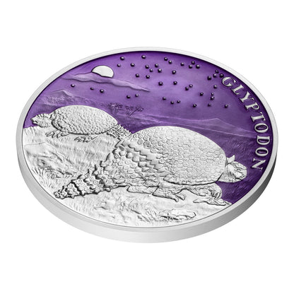 Estimate: 2026 Niue Ice Age Armadillo Enameled 42g Silver Coin (06/25)