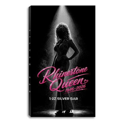 Rhinestone Queen Colorized 1 oz Silver Bar