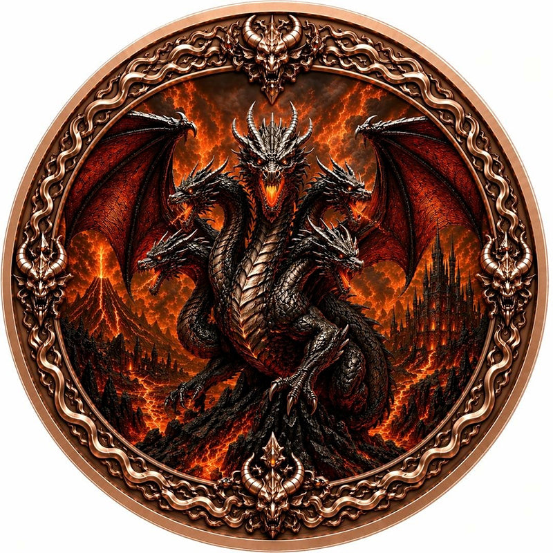 Magic Inferna Colorized 1 oz Copper Medal (06/30)