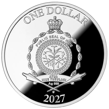 2027 Cameroon Year of the Goat 7 Elements 17.5g Silver Coin