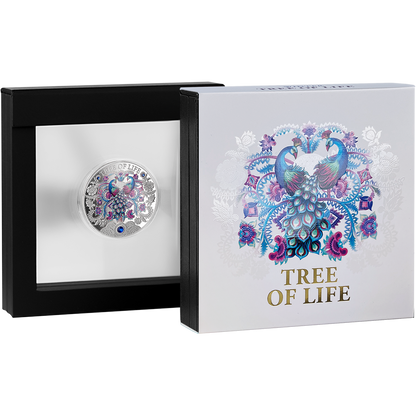 2026 Ghana Winter Tree of Life 1 oz Silver Coin