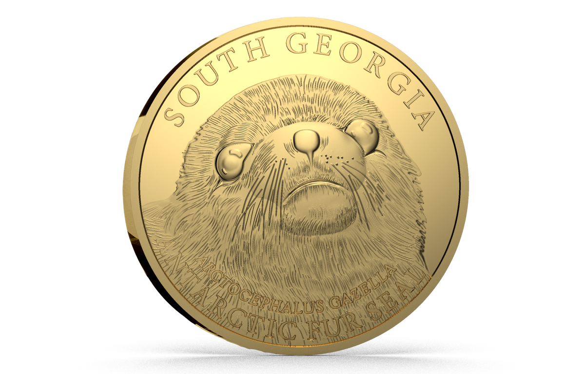 2027 South Georgia Antarctic Fur Seal 0.5g Gold Coin