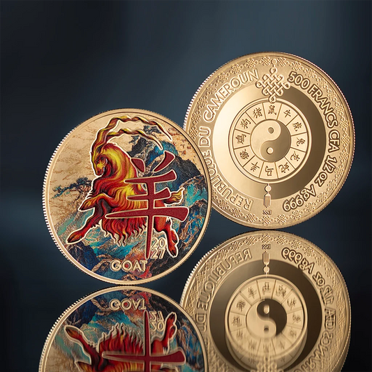 2027 Cameroon Year of the Goat 1/2 oz Silver Coin