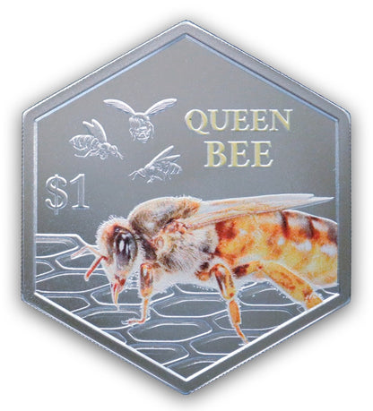 2026 New Zealand Queen Bee Proof 1 oz Silver Coin (06/26)