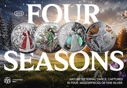 2025 Niue Four Seasons 4 x 1 oz Silver Coin Set (08/07)