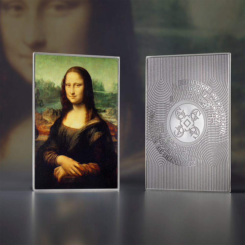 2027 Cameroon Art Gallery - Mona Lisa by Da Vinci 1 oz Silver Coin