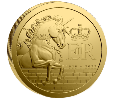 2026 Pitcairn Islands Queen's Beast Unicorn 1/100 oz Gold Coin (07/03)