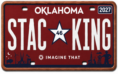 2027 Stacking Across America Hawaii License Plate Colorized 1 oz Copper Bar (Series 3)