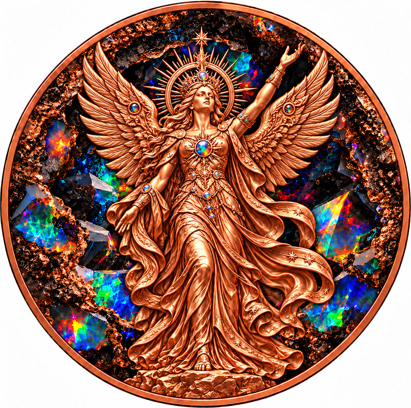 Divine Elements - The Opal Empress 5 oz Copper Medal