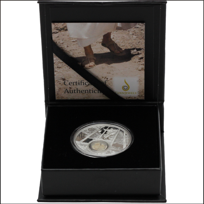 Factory Special! 2025 Mesa Grande Footsteps of Jesus - Ascension (Mount of Olives) 1 oz Silver Coin