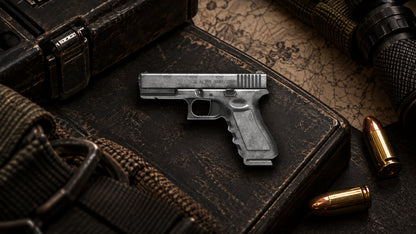 Glock Shaped 2+ gram Silver Medal