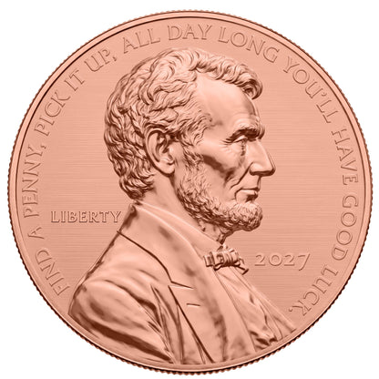 2027 Liberia Lucky Penny 1/2 oz Copper Coin