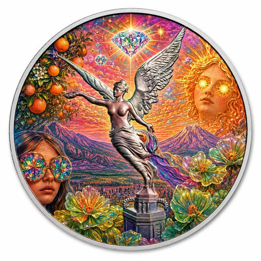 2024 Mexico Libertad in the Sky with Diamonds 1 oz Silver Coin (07/08)