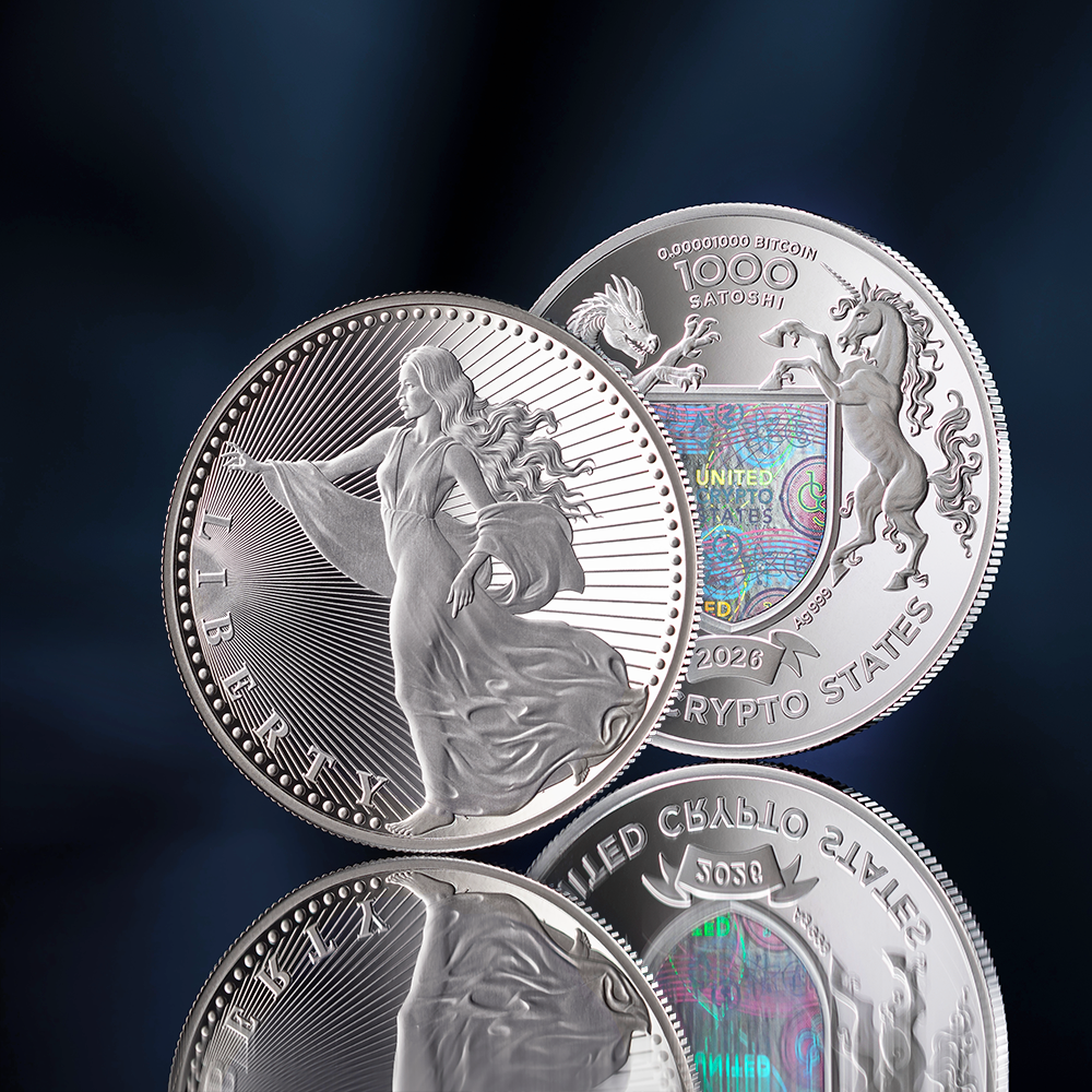 2026 United Crypto States Liberty 1/2 oz Silver Coin