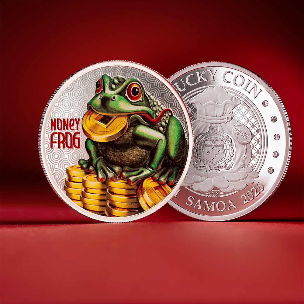 2026 Samoa Lucky Coin - Money Frog 1/2 oz Silver Coin
