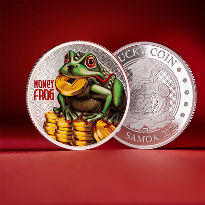 2026 Samoa Lucky Coin - Money Frog 1/2 oz Silver Coin
