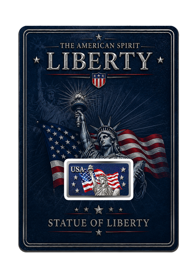 New Series! Liberty Diamond Dust 10g Silver Bar in Card (07/31)
