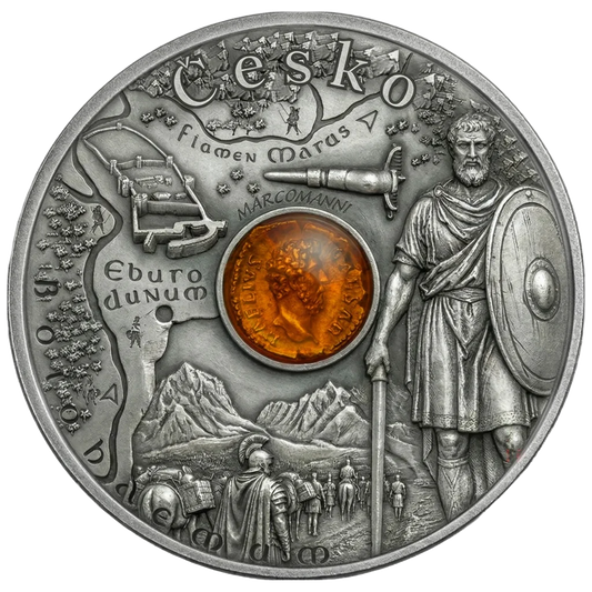 2026 Niue Amber Route Czechia 17.5g Silver Coin