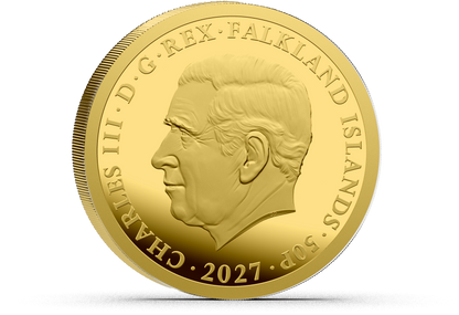 2027 Falkland Islands Liberty - Desire the Right BU 0.5g Gold Coin
