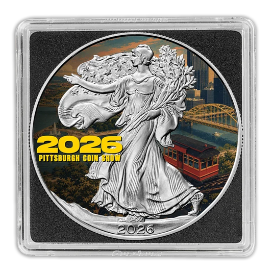 2026 U.S. Eagle Pittsburgh Coin Show Edition 1 oz Silver Coin