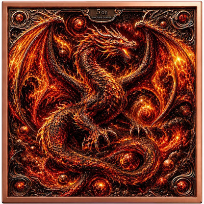 Dragons of Eternal Fire 5 oz Copper Bar (08/07)