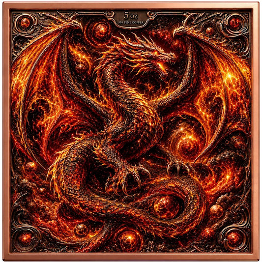 Dragons of Eternal Fire 5 oz Copper Bar (08/07)