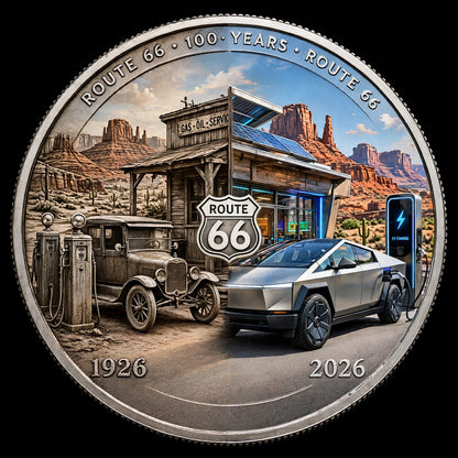 Route 66 - 100th Anniversary 1 oz Silver Round