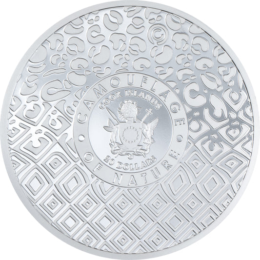 2026 Cook Islands Camouflage of Nature - Tiger 3 oz Silver Coin (08/12)