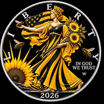 2026 U.S. Eagle Liberty Bee Edition 1 oz Silver Coin