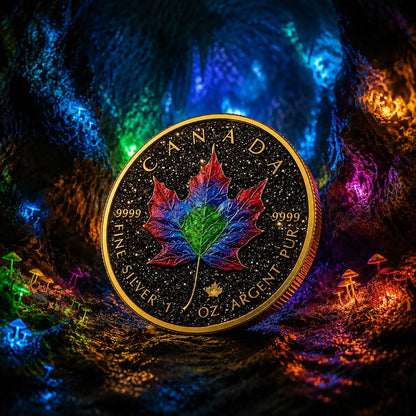 2026 Canada Maple Leaf Imperial Spectrum Edition 1 oz Silver Coin (07/23)